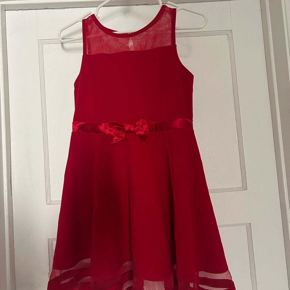 Elegant Red Kids Dress